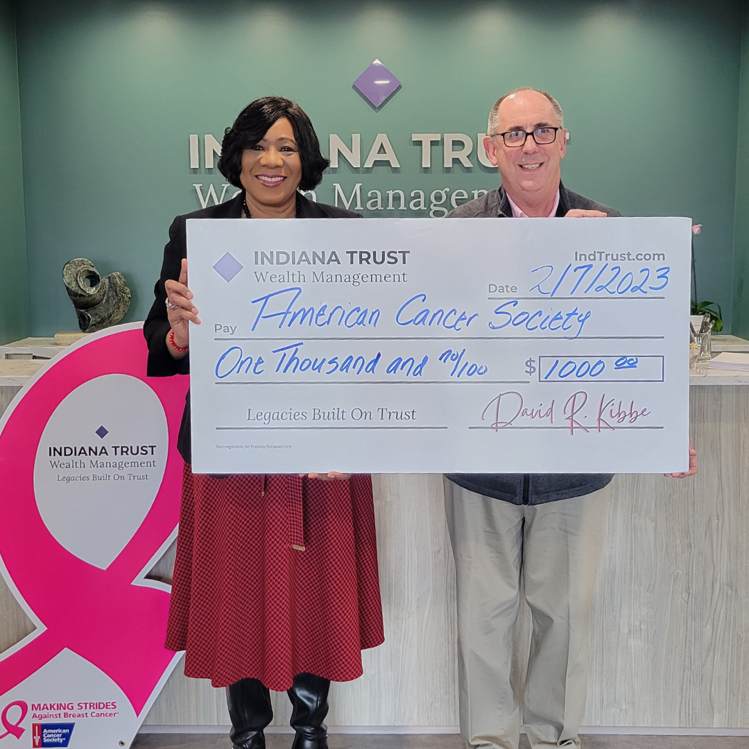 Indiana Trust Nonprofit Spotlight check presentation 