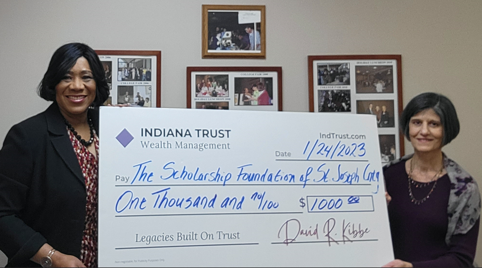 Nonprofit Spotlight Check Presentation: The Scholarship Foundation of St. Joseph County, Inc.